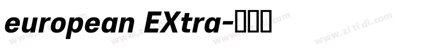 european EXtra字体转换